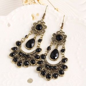 Flora Semi-Precious Metal Beach Style Earrings